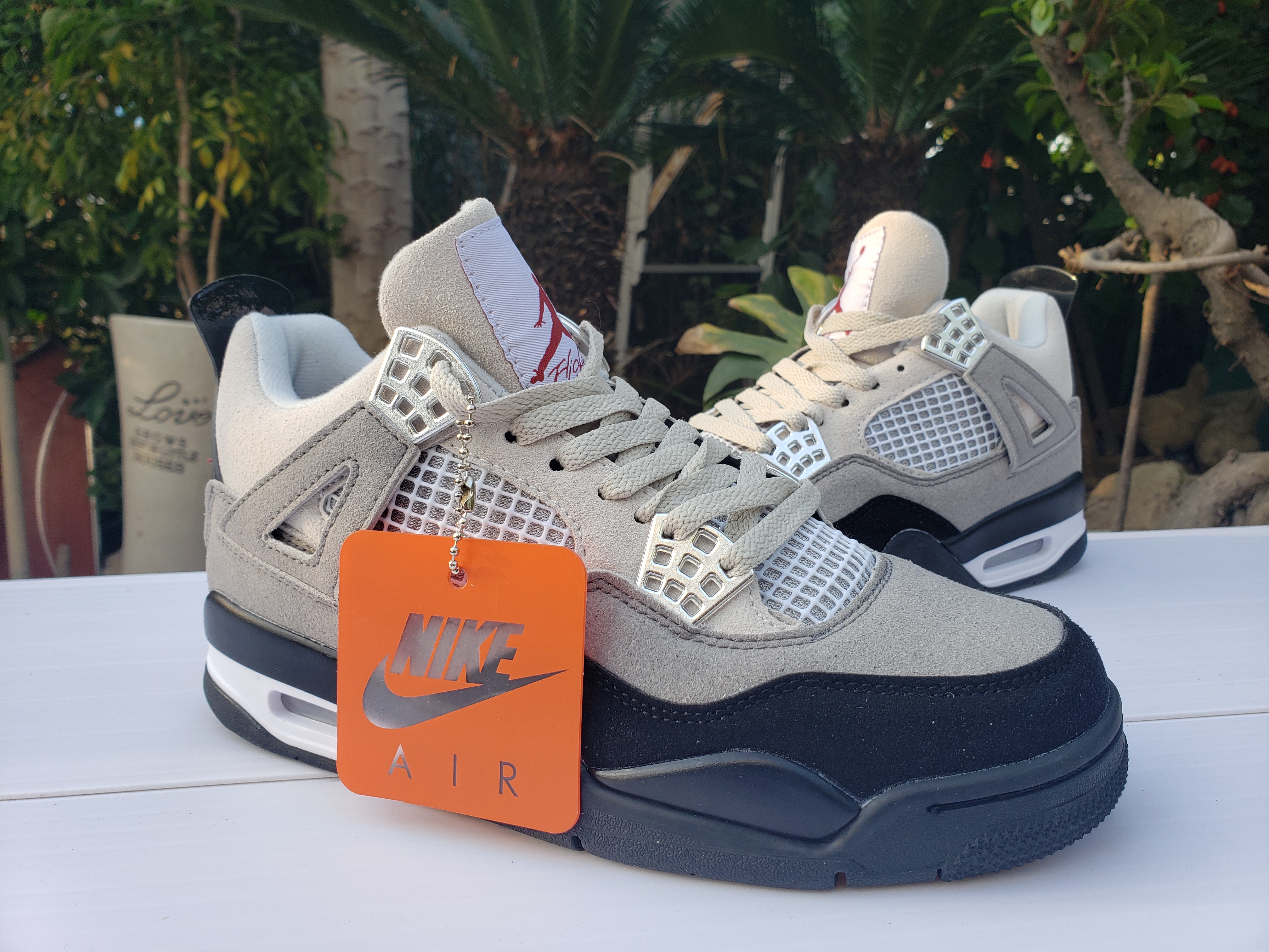 2020 Air Jordan 4 Retro Grey Black Shoes - Click Image to Close